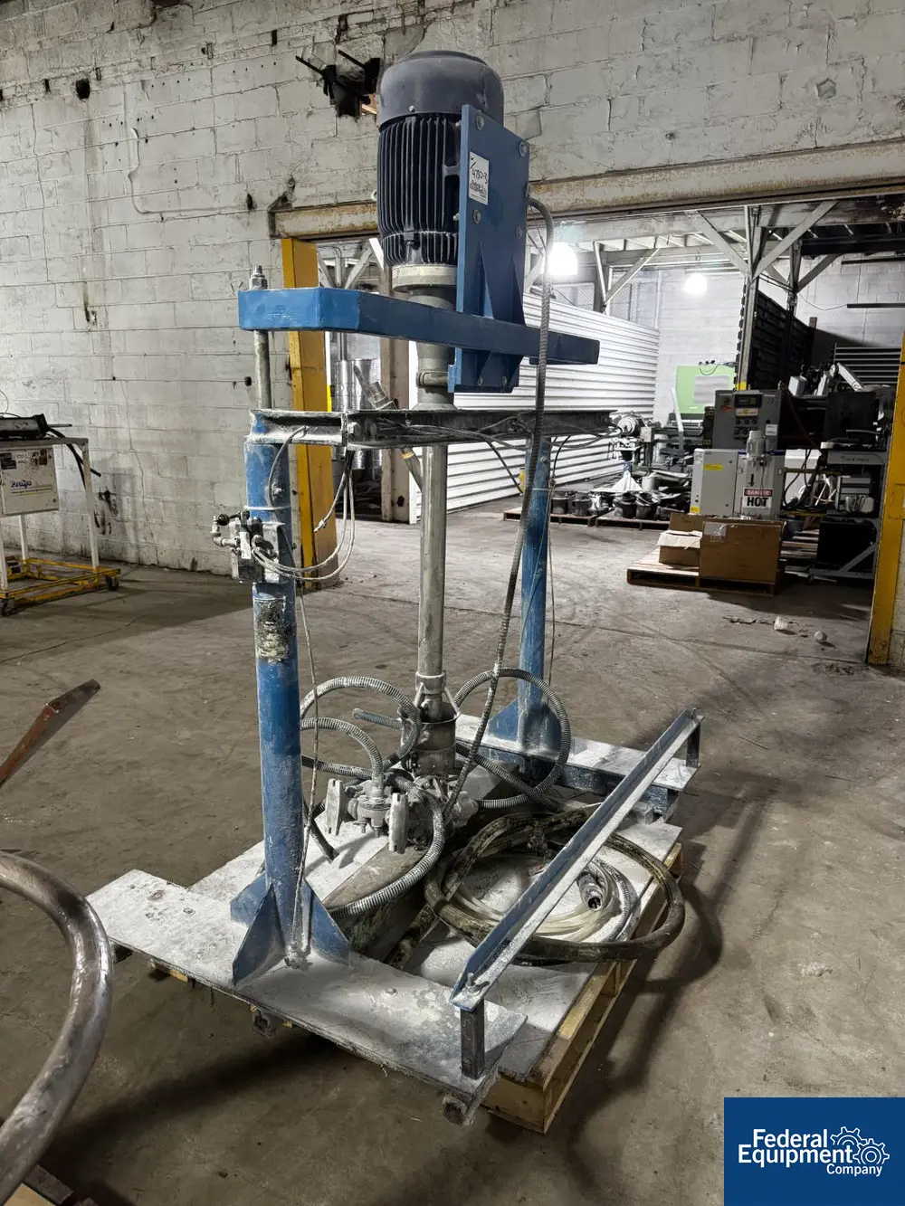 Ystral #N7-4TDS, Mixer, Stainless Steel, 15 HP, 230/460 V., explosion proof motor, on adjustable stand, w/ - Image 5