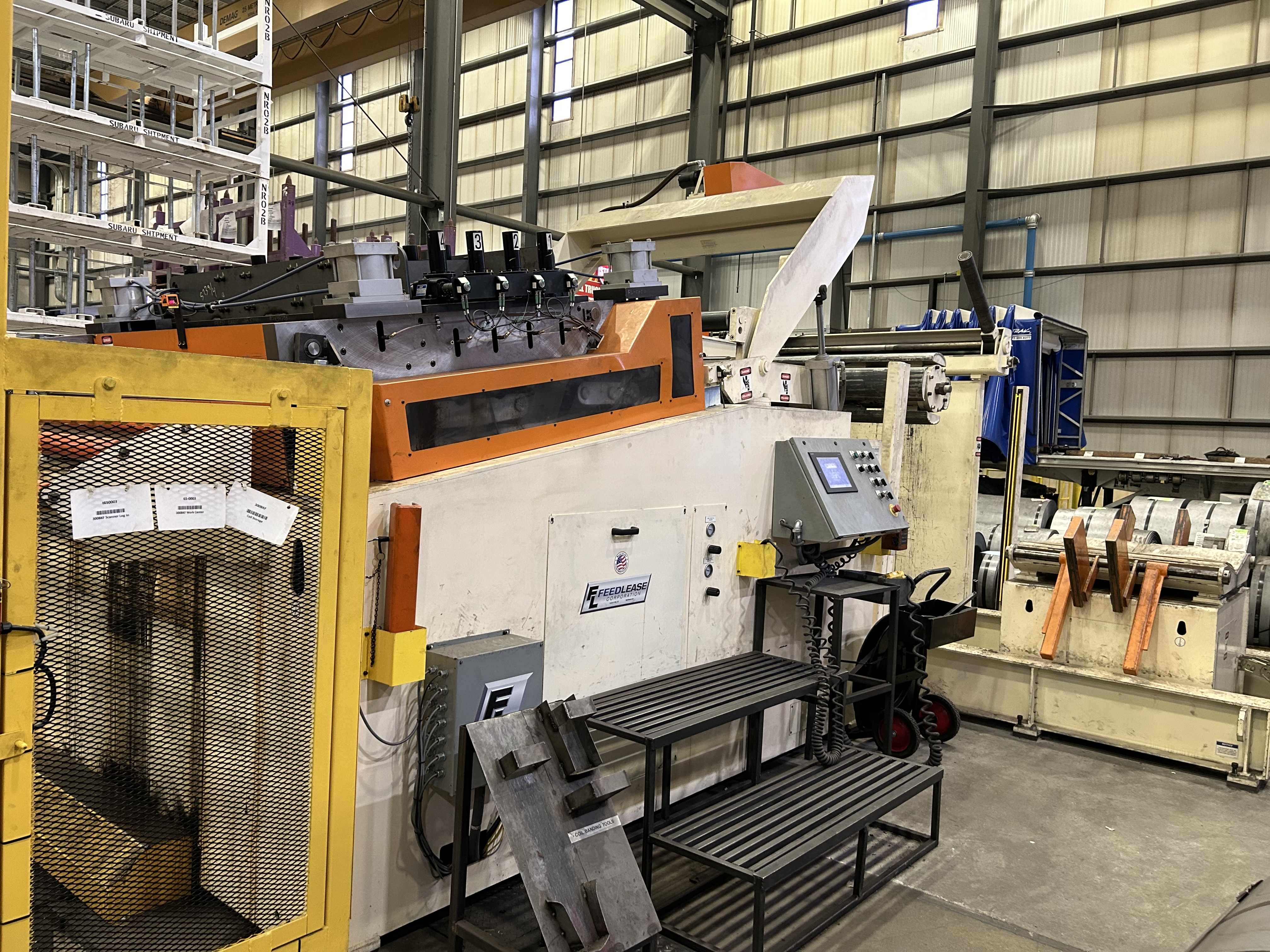 40000 lb, Feed-Lease reel coil line, 66" wide, 9-roll straightener - Image 5