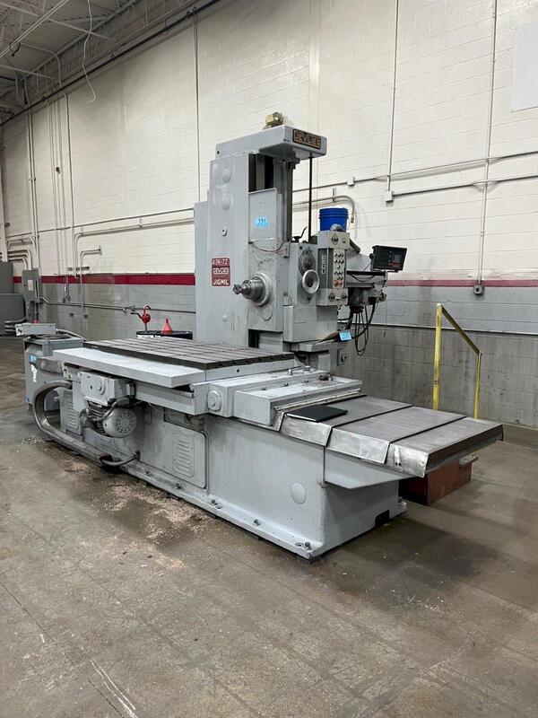 4" Devlieg #43K-72, horizontal boring mill, 20" X, 20" Y, #50, 48" spindle travel, 21-1000 RPM, 40" x72" tbl. - Image 2