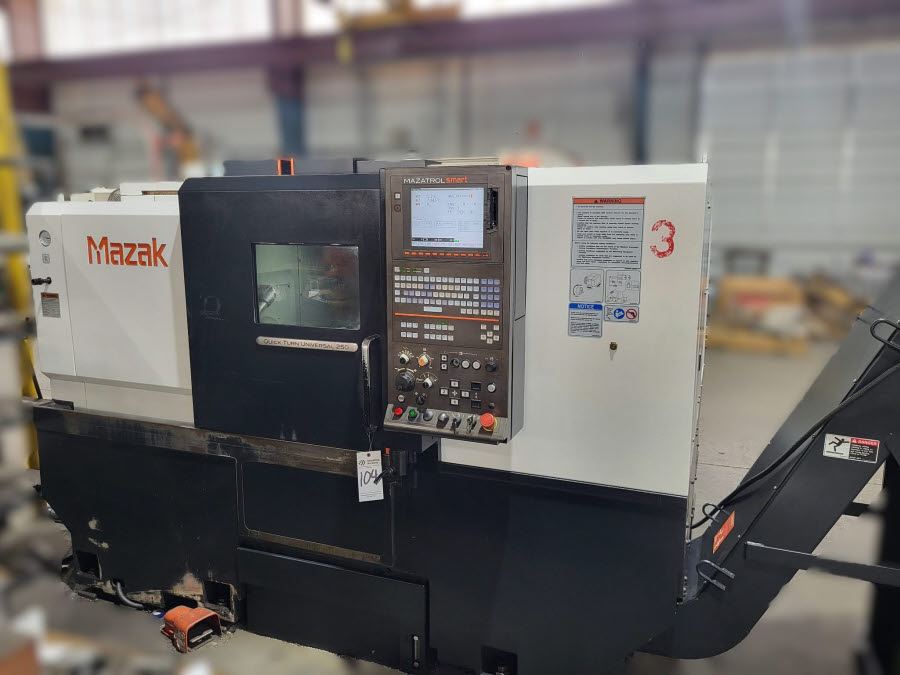 Mazak #Quick-Turn-Universal-250, CNC turning center, Mazatrol Smart CNC conversational Control, 27.4" swing - Image 1