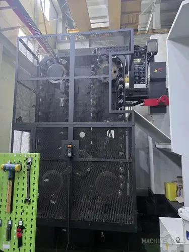 5.11" Daewoo Doosan #DBC130-II, horizontal boring mill table type, 90 automatic tool changer, 118" X, 88.5"Y - Image 6