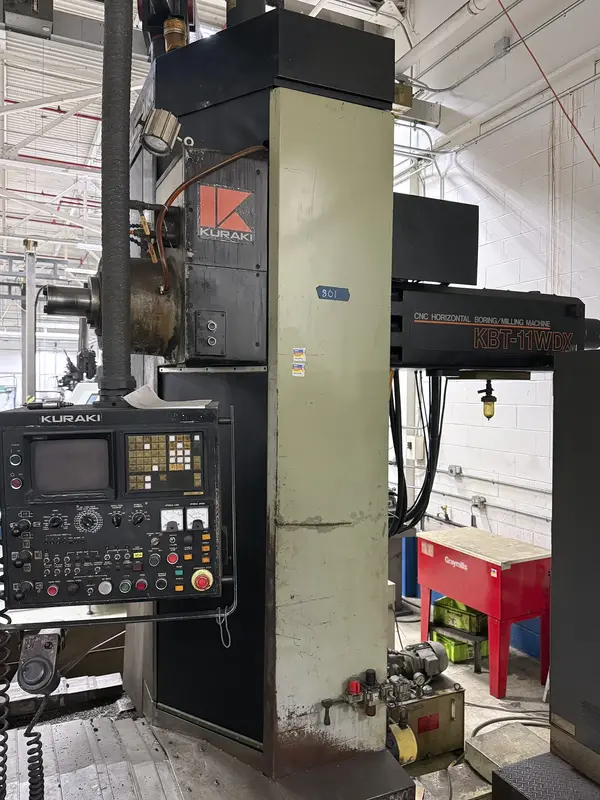 Kuraki #KBT-11WDX, horizontal boring mill table type, 40 automatic tool changer, 2500 RPM, #50, 20 HP, 55" - Image 1
