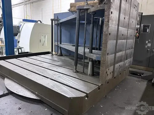 Kuraki #KBT-11WDX, horizontal boring mill table type, 40 automatic tool changer, 2500 RPM, #50, 20 HP, 55" - Image 6