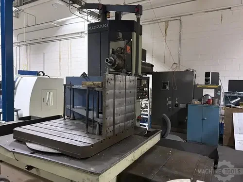 Kuraki #KBT-11WDX, horizontal boring mill table type, 40 automatic tool changer, 2500 RPM, #50, 20 HP, 55" - Image 8