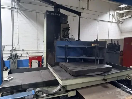 Kuraki #KBT-11WDX, horizontal boring mill table type, 40 automatic tool changer, 2500 RPM, #50, 20 HP, 55" - Image 10