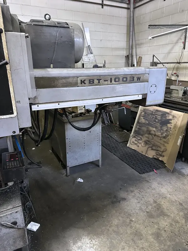 4" Kuraki #KBT1003W, horizontal boring mill table type, 47.2" X, 49.2" Y, 27.6" Z, 41.3" x 47.2" table, 15 - Image 3