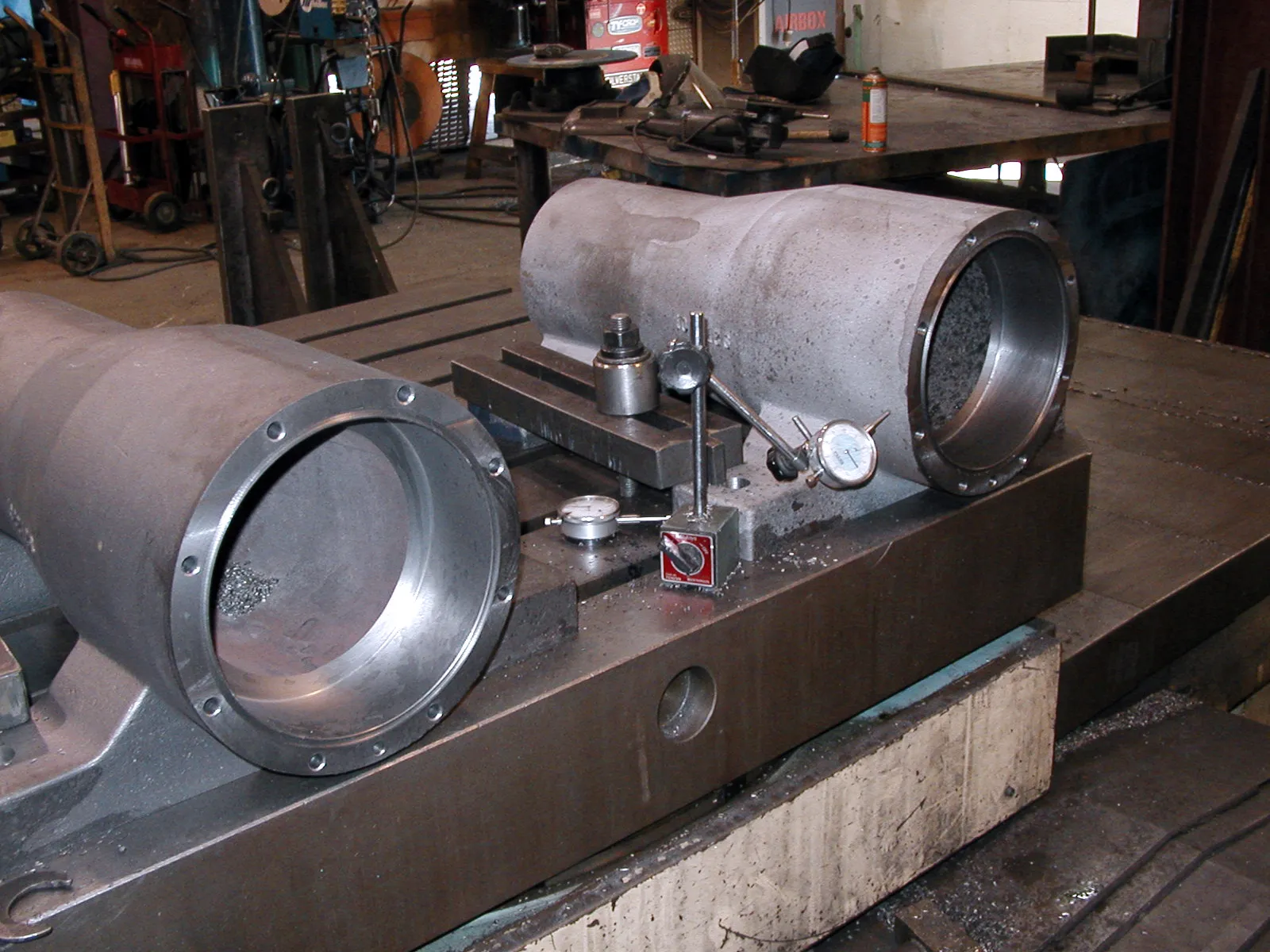 3.94" Nomura #B100SR, horizontal boring mill table type, 26" spindle travel, 3-Axis digital read out, 1982 - Image 3