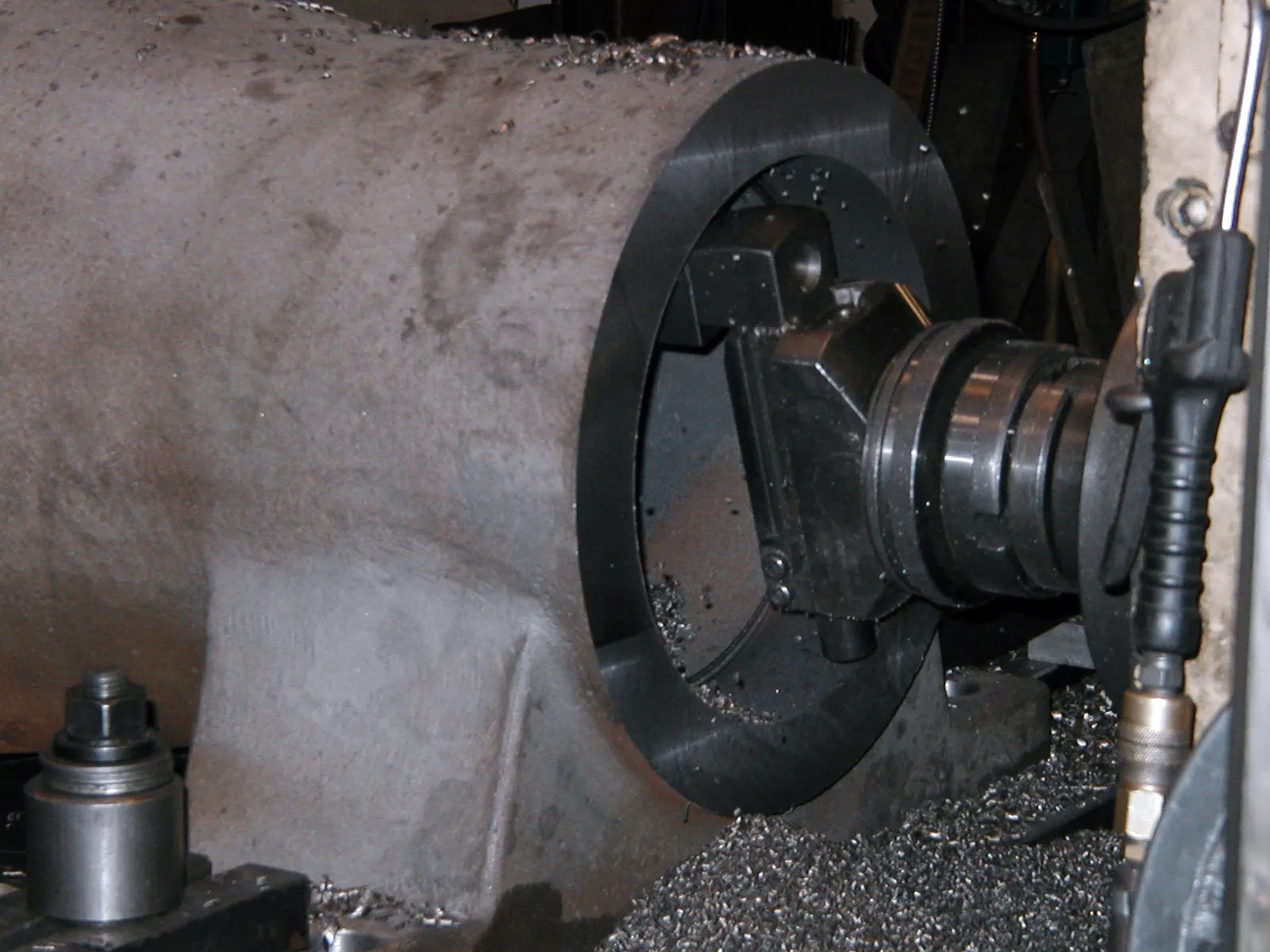 3.94" Nomura #B100SR, horizontal boring mill table type, 26" spindle travel, 3-Axis digital read out, 1982 - Image 5
