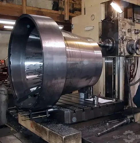 3.94" Nomura #B100SR, horizontal boring mill table type, 26" spindle travel, 3-Axis digital read out, 1982 - Image 7