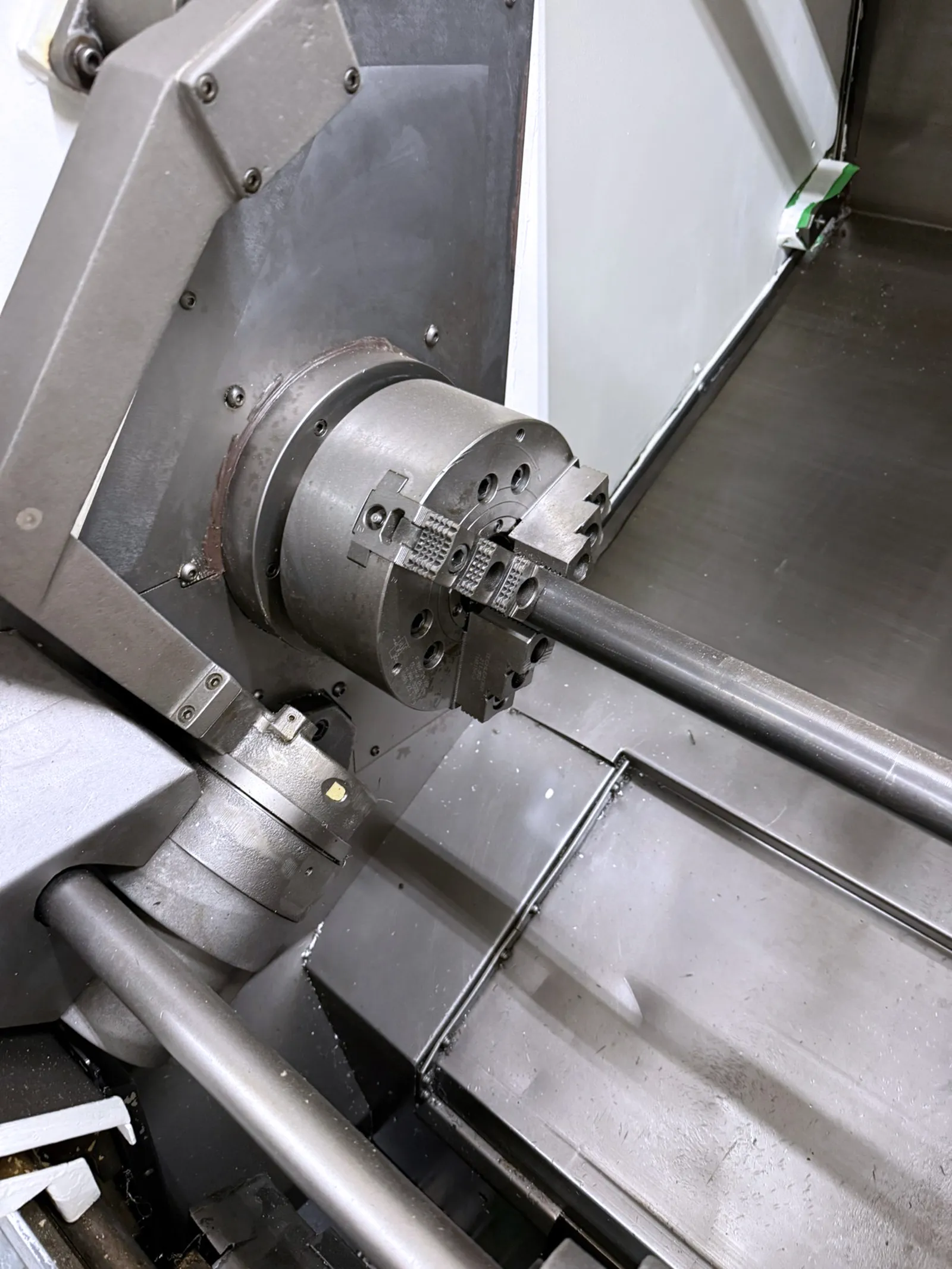 Mazak #QTN-200MS, CNC lathe, 8" chuck, 2.5" bar, A2-6, 12 turret, 35 HP, 5000 RPM, tool presetter, sub - Image 3