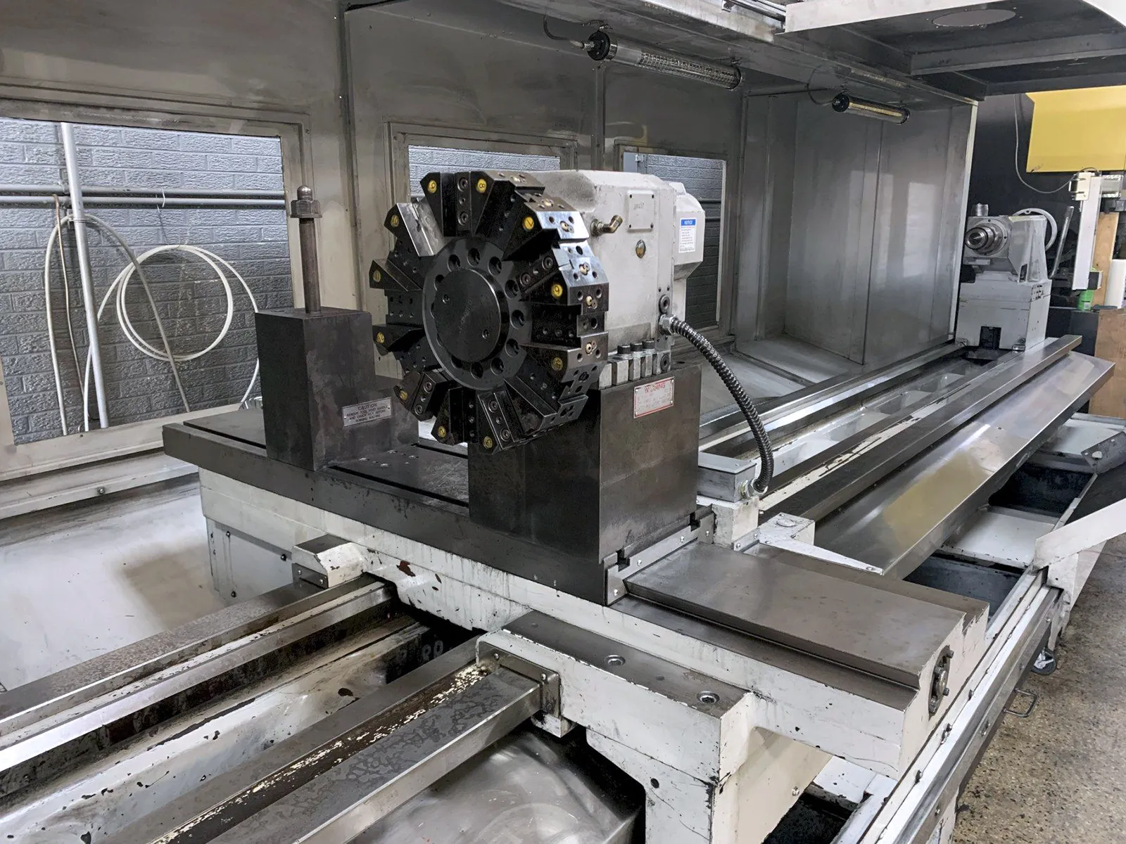 Milltronics #ML-40/160, CNC lathe, 39.7" swing, 31" chuck, 3-jaw, 14" bore, 160" centers, A2-20, 12 turret - Image 5