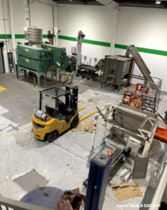 Herb Processing Line, 36" x 72" stainless steel drum screen, Vibratory Screener, 48" diameter Sweco Sifter - Image 1