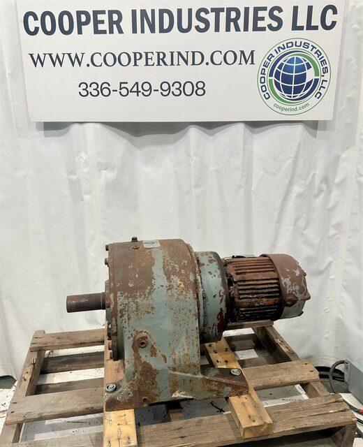 3 HP, Nuttall #92G57645, gear reducer, 25 RPM out, 70.62:1 ratio - Image 3