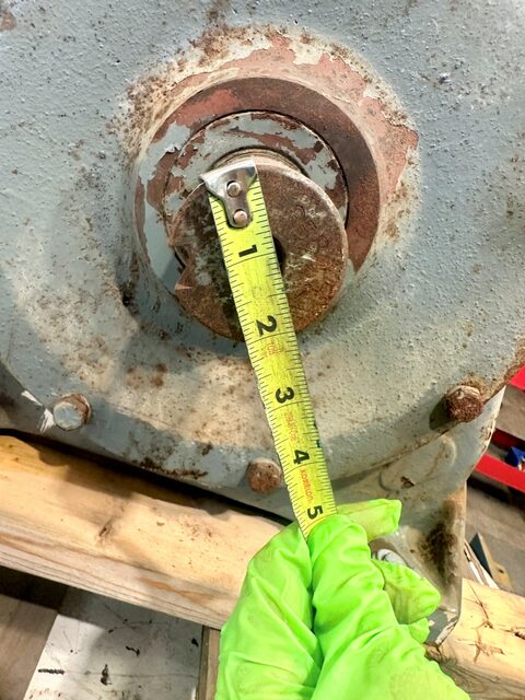 3 HP, Nuttall #92G57645, gear reducer, 25 RPM out, 70.62:1 ratio - Image 6