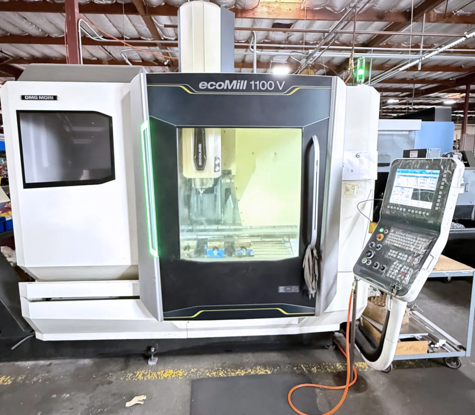 DMG, Mori #EcoMill-1100V, CNC vertical machining center, 43.3" X, 22" Y, 20.1" Z, 20 HP, 55.1" x22" tbl. - Image 1