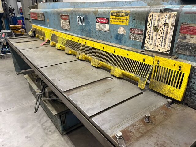 1/4" x 10' Niagara #IF-10-1/4, shear, 36" back gauge, 15 HP - Image 7