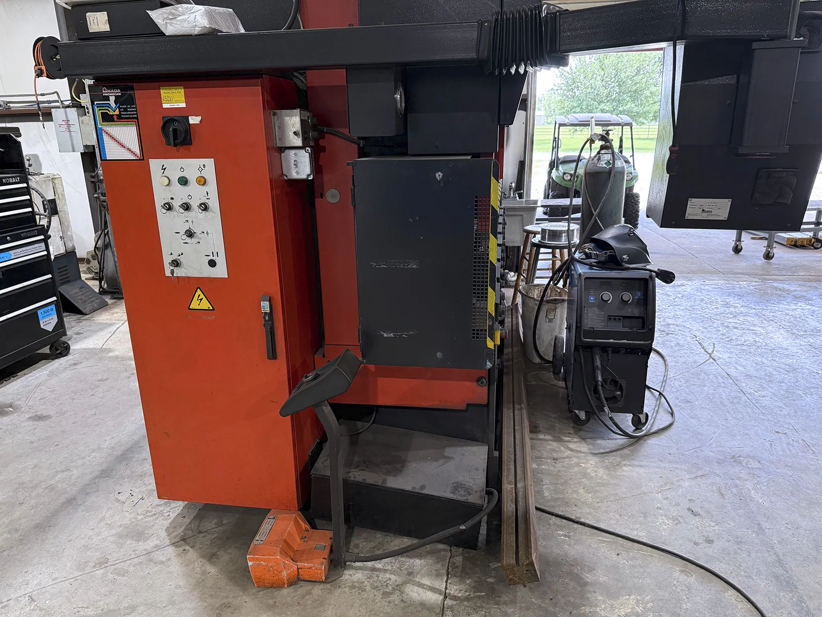 100 Ton, Amada #Promecam-HFBO-100, CNC press brakes, 10' overall, 1997 - Image 5