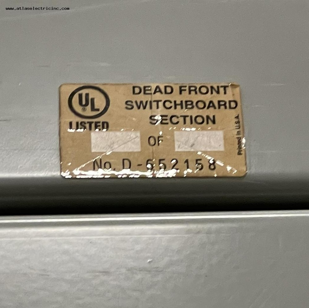 2000 Amps, Three Sections of Cutler Hammer #POW-R-LINE-C Switchboards & One automatic transfer switch - Image 5