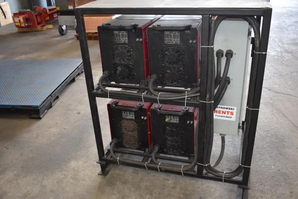 lincoln #flextec 350x, 4-Bank Welder Rack System, 350 Amps, 460 V. - Image 5