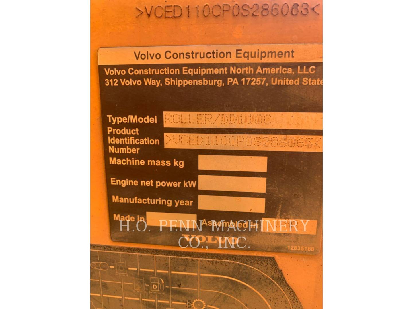 Volvo D110B, Compactor, 1574 hours, S/N: 286063, 2019 - Image 6