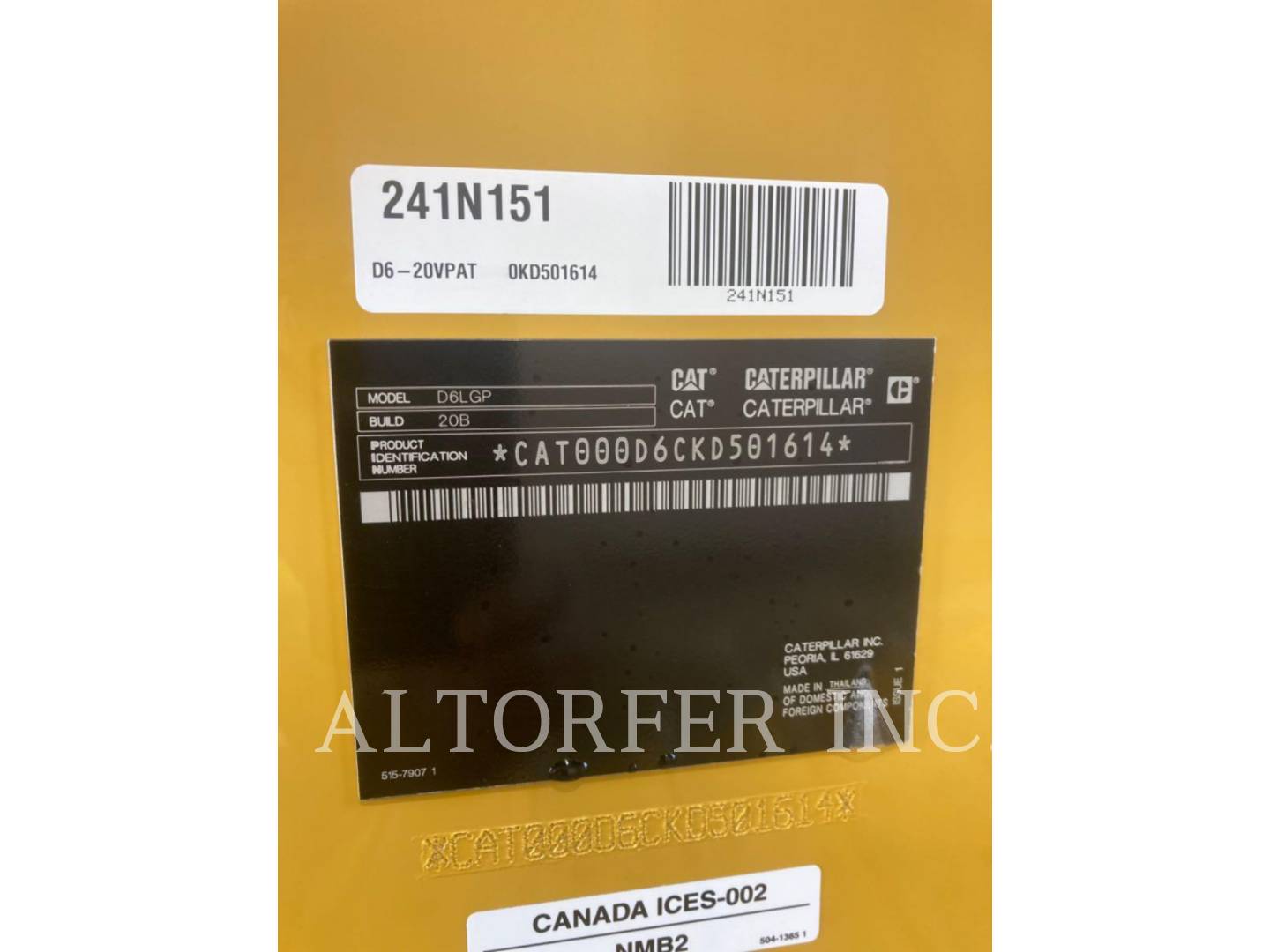Caterpillar D6-20VPAT, Crawler Dozer, 2196 hours, S/N: KD501614, 2024 - Image 6