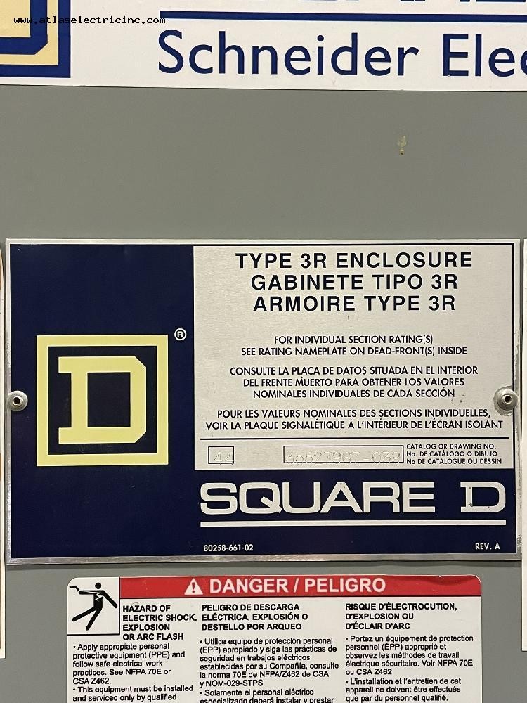 800 Amps, Square D #QED-2, 480 Volts Panelboards (3ea) - Image 2