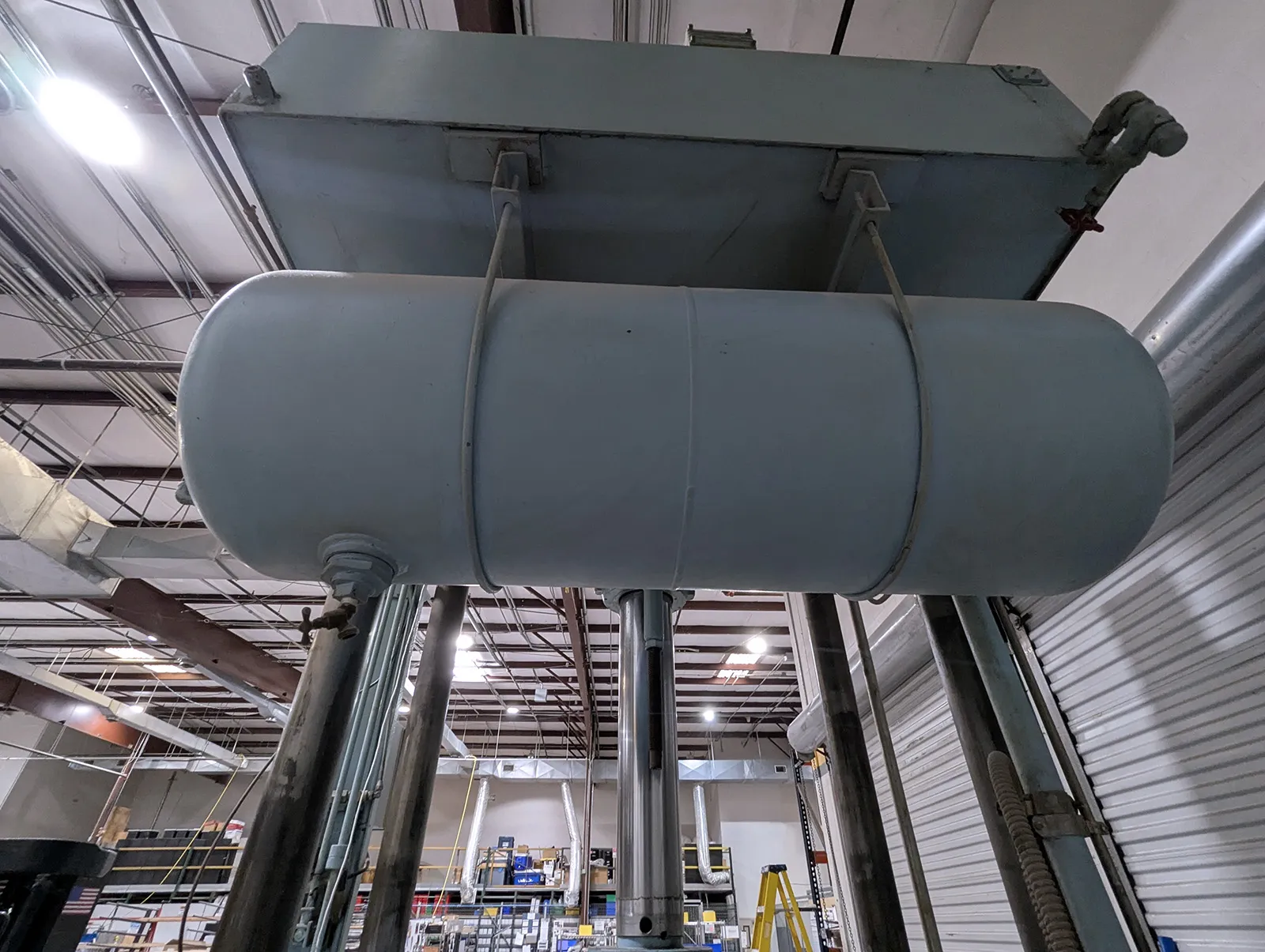 150 Ton, Dake #18-293, 4-post, hydraulic press, 28" stroke, 36" open, PLC Control, 1980 - Image 3