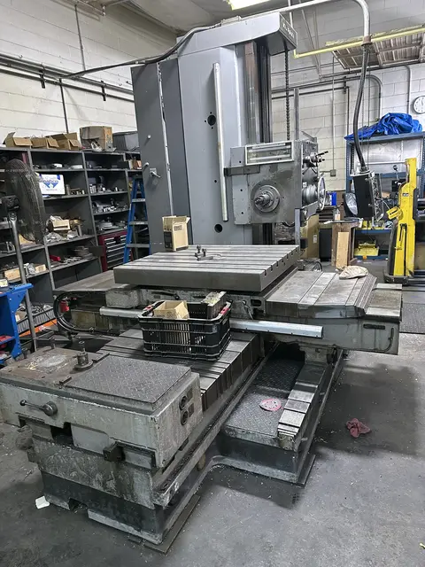 4" Kuraki #KBT1003W, horizontal boring mill table type, 47.2" X, 49.2" Y, 27.6" Z, 41.3" x 47.2" table, 15 - Image 1