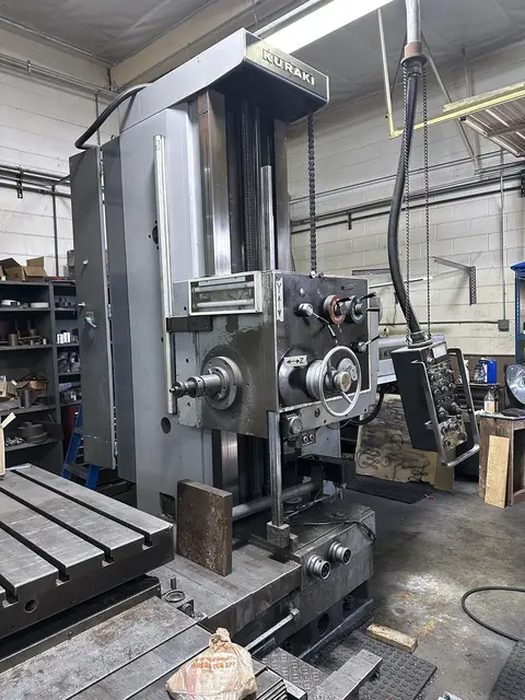 4" Kuraki #KBT1003W, horizontal boring mill table type, 47.2" X, 49.2" Y, 27.6" Z, 41.3" x 47.2" table, 15 - Image 2