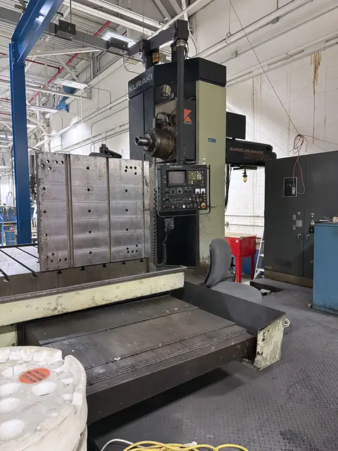 Kuraki #KBT-11WDX, horizontal boring mill table type, 40 automatic tool changer, 2500 RPM, #50, 20 HP, 55" - Image 7