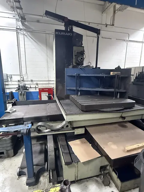 Kuraki #KBT-11WDX, horizontal boring mill table type, 40 automatic tool changer, 2500 RPM, #50, 20 HP, 55" - Image 9