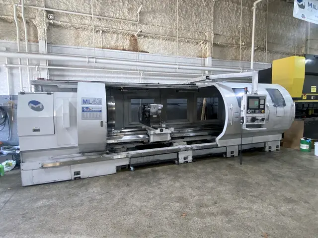 Milltronics #ML-40/160, CNC lathe, 39.7" swing, 31" chuck, 3-jaw, 14" bore, 160" centers, A2-20, 12 turret - Image 1
