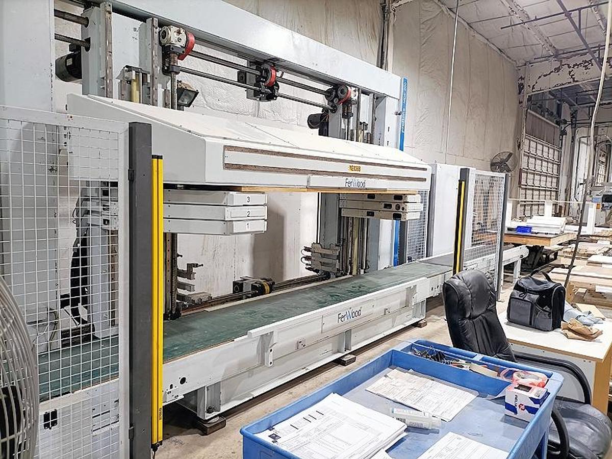 Homag / Ligmatech #MDE-200, Feed Through Case Clamp, 24" x 98.4" x 51.2" capacity, w/ 118" conveyors, Homatic - Image 5