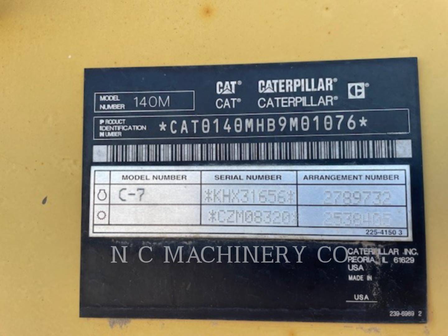 Caterpillar 140M, Motor Grader, 8340 hours, S/N: B9M01076, 2011 - Image 6