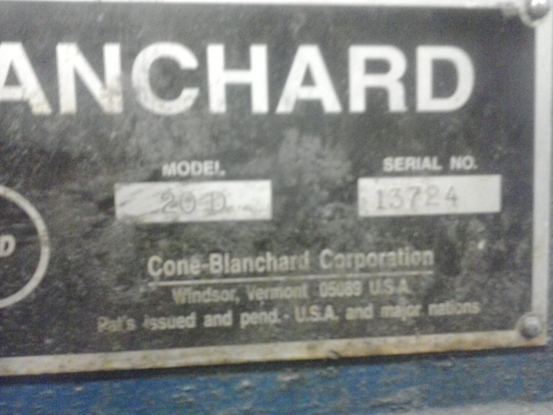 Blanchard #20D-36, 36" magnetic chuck, 36"/2" chuck life, 24" vertical, 30 HP, rebuilt with warranty,1972 - Image 3