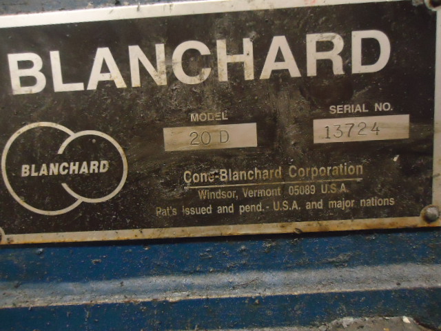 Blanchard #20D-36, 36" magnetic chuck, 36"/2" chuck life, 24" vertical, 30 HP, rebuilt with warranty,1972 - Image 7
