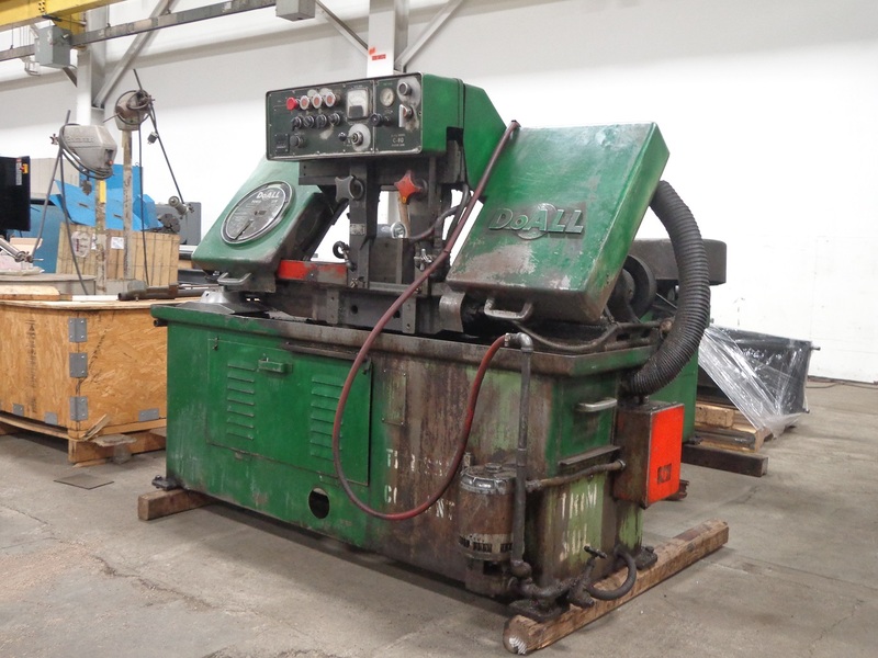 12" x 16" DoAll #C-80, 1" x 144" x .035" blade, feed table - Image 2