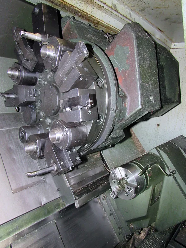 Hyundai Kia #SKT21LMS, CNC lathe, 9.84" chk, 2.559" bore, Fanuc 21i-TB, 2006 - Image 8