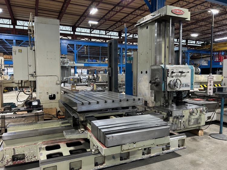 4" Toshiba Shibaura #BT10B-R3, table type horizontal boring mill, 55" x 63" built-in power rotary table - Image 1