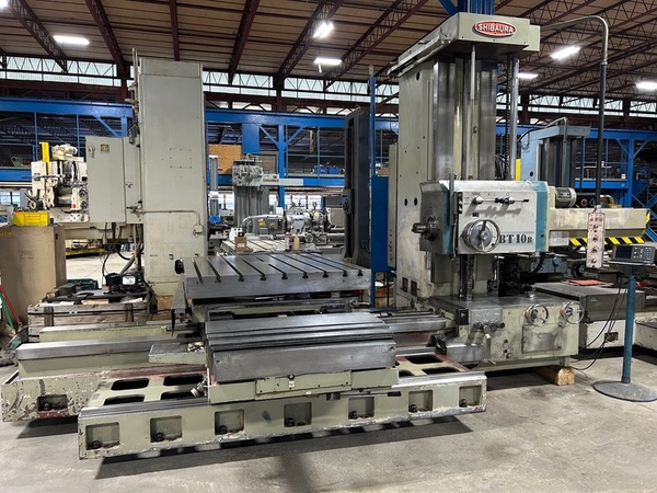 4" Toshiba Shibaura #BT10B-R3, table type horizontal boring mill, 55" x 63" built-in power rotary table - Image 2