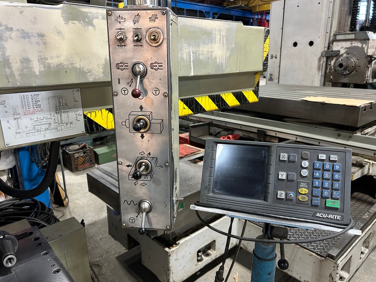4" Toshiba Shibaura #BT10B-R3, table type horizontal boring mill, 55" x 63" built-in power rotary table - Image 8