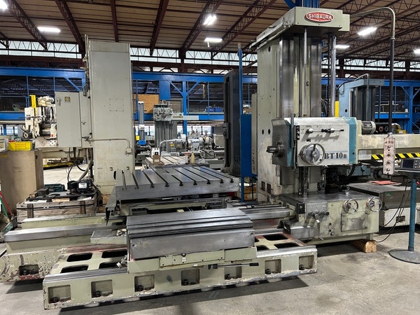 4" Toshiba Shibaura #BT10B-R3, table type horizontal boring mill, 55" x 63" built-in power rotary table - Image 10