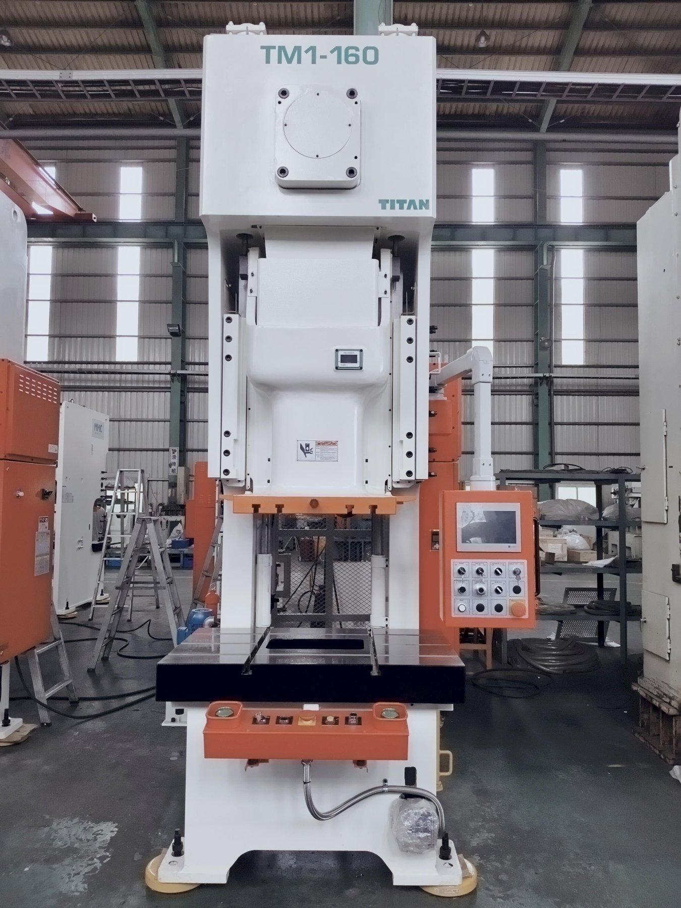 176 Ton, Stock Minster MMC Titan #TM1-160, single point gap press, 7.87" stroke, 15.35"throat, 17.72"Shut - Image 1