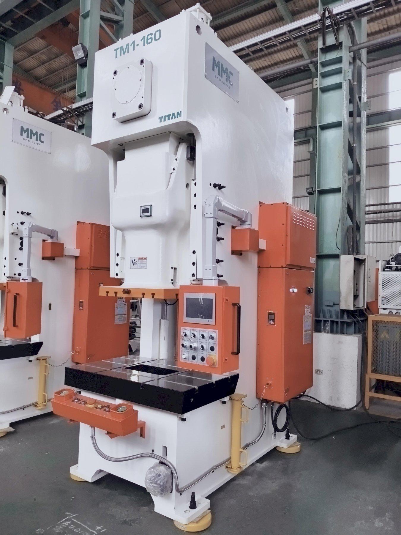 176 Ton, Stock Minster MMC Titan #TM1-160, single point gap press, 7.87" stroke, 15.35"throat, 17.72"Shut - Image 3
