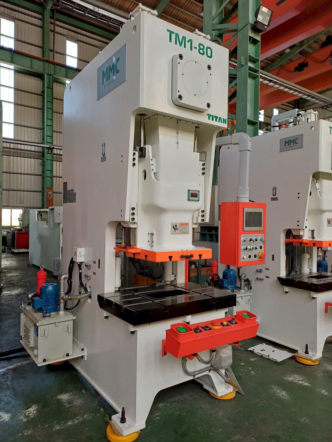 88 Ton, Stock Minster MMC Titan #TM1-80, single point gap press, 5.91" stroke, 12" throat, 13" Shut Height - Image 2
