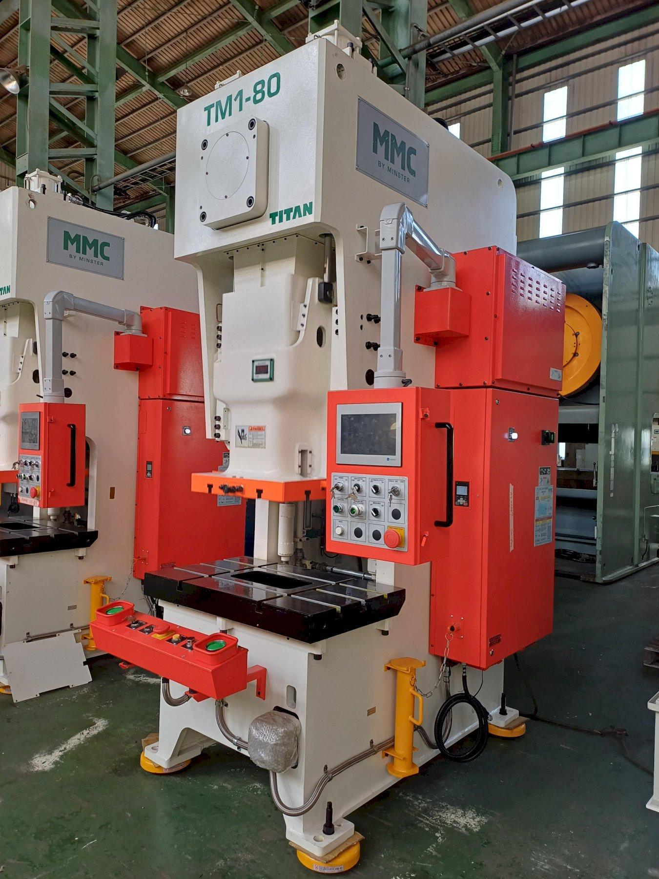 88 Ton, Stock Minster MMC Titan #TM1-80, single point gap press, 5.91" stroke, 12" throat, 13" Shut Height - Image 3