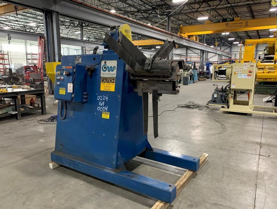8000 lb. CWP #4RM-18, pull off coil reel, 18" W, 60" OD, 19.5"-24.5"ID, 3-leaf mandrel - Image 5