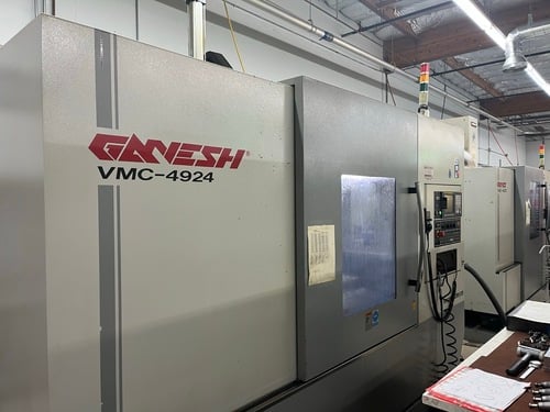 Ganesh #VMC-4924, CNC Vertical Machining Center, 49" X, 24" Y, 27" Z, 50" x 24" Table, 4-axis, 10000 RPM, CAT - Image 2