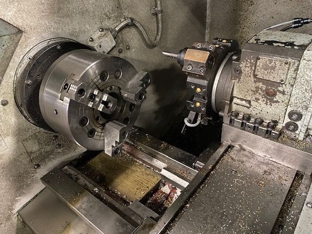 Milltronics #ML-18 G Series H, CNC Flat Bed Lathe, 18.7" swing, 10" chuck, 2.5" bar, 2014 - Image 4