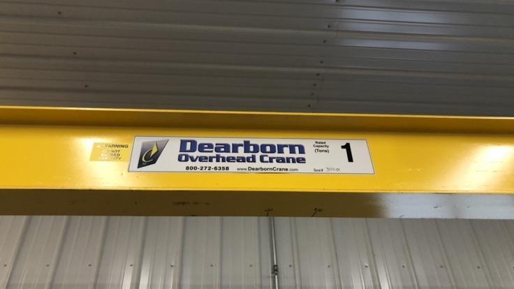 1 Ton, Dearborn, Free Standing Crane, 8'10"H, 8" casters, 26' 6" I-Beam - Image 5